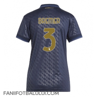 Juventus Gleison Bremer #3 Tricou Fotbal Replică 2024-25 Femei Treilea